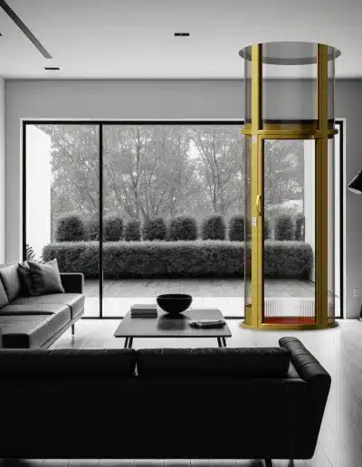 Stylish home elevator integrated within interior design - Nibav Lifts